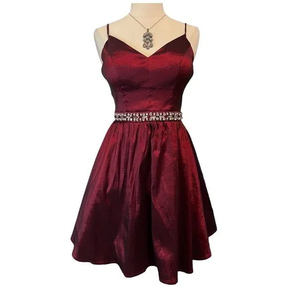 green emerald velvet dress A-Line Short Glitter Formal Dress with Embroidery Blush / 3XLarge